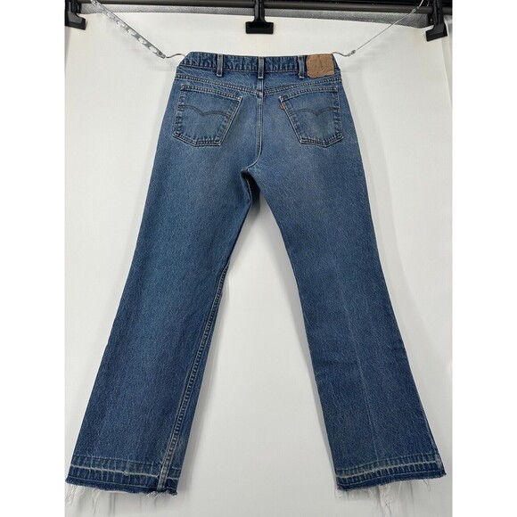 Vintage Levis Orange Tab 517 20517-0217 Denim Jeans Straight Leg 36x28 raw hem - Picture 3 of 9